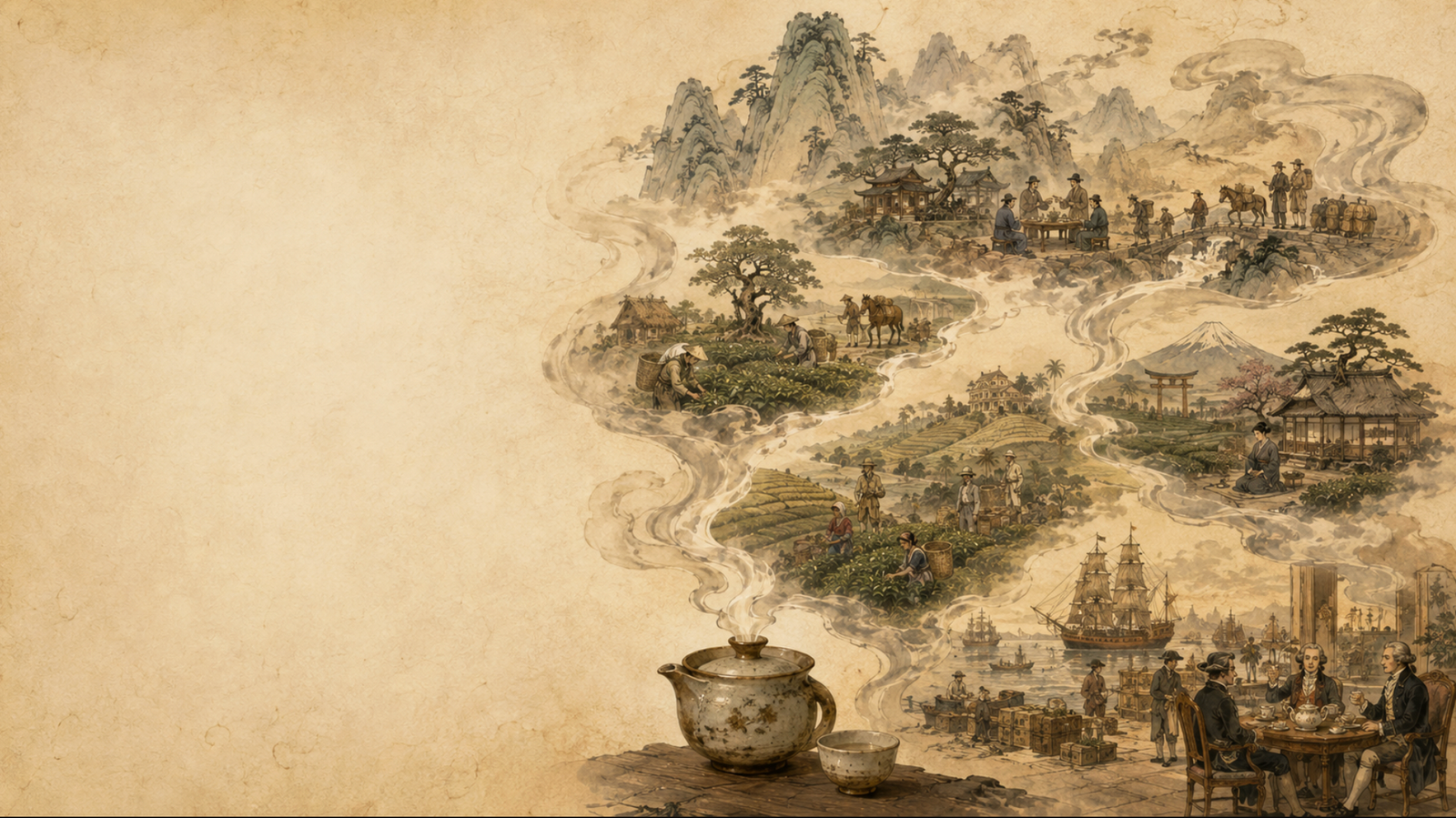 Ancient Tea Forest Mountains